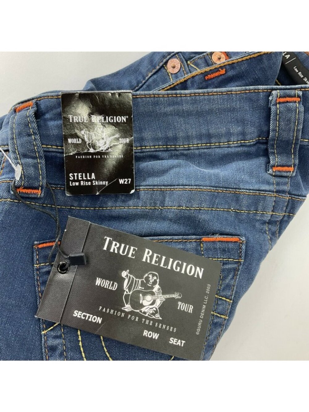 True Religion Jeans Womens Sz 27 Stella Low Rise Skinny Dreamcatcher Stretch Nwt - Picture 9 of 12